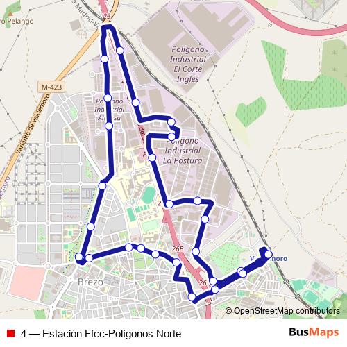 4 bus Line Map
