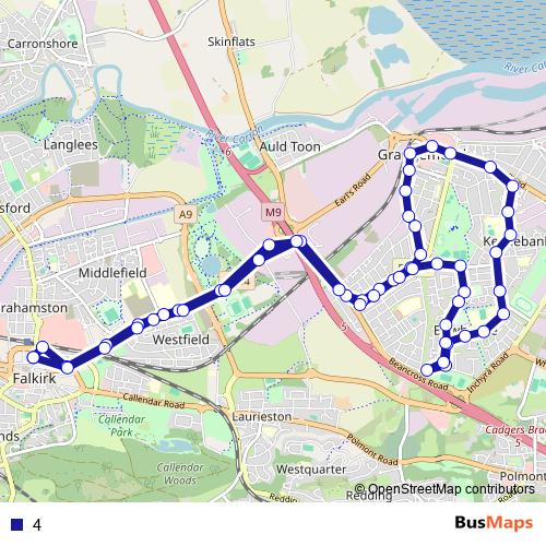 4 bus Line Map