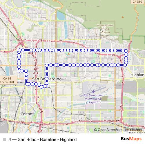 4 bus Line Map