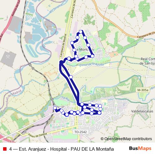 4 bus Line Map