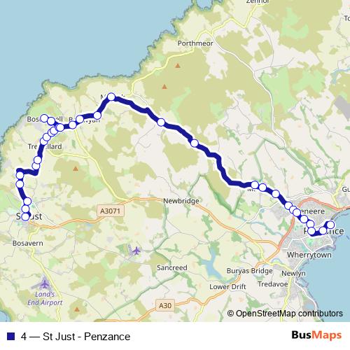 4 bus Line Map