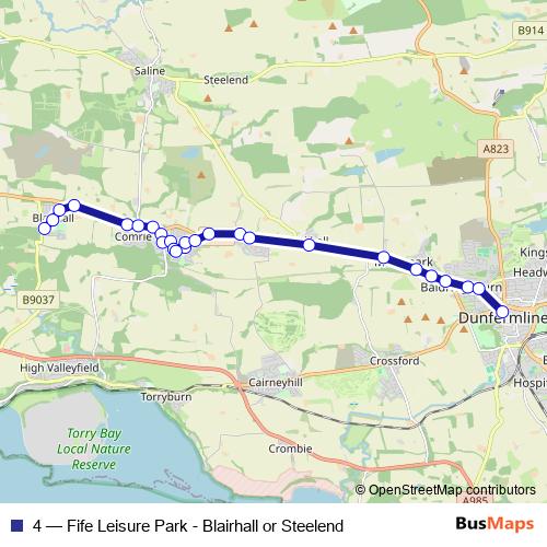 4 bus Line Map