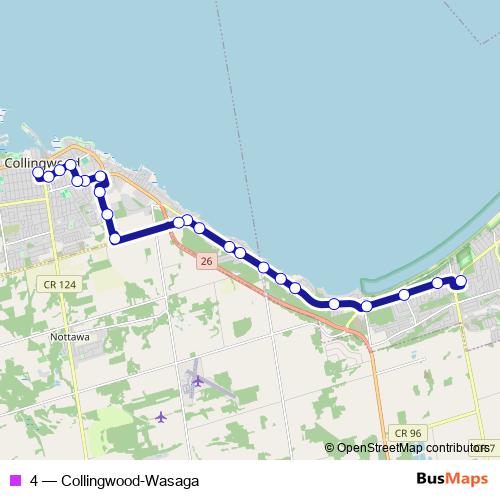 4 bus Line Map