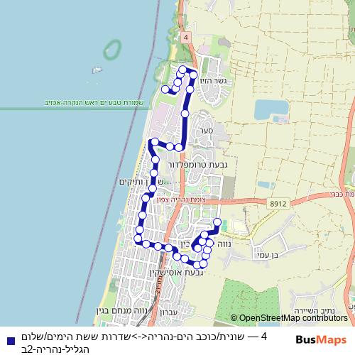 4 bus Line Map