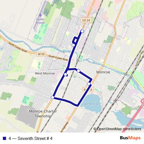 4 bus Line Map