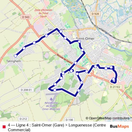 4 bus Line Map