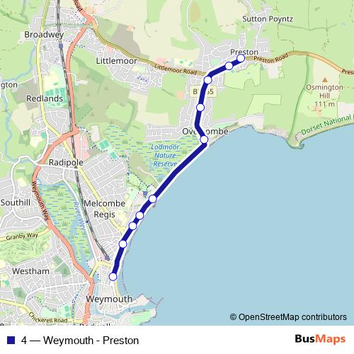 4 bus Line Map