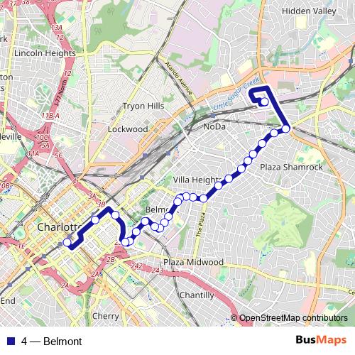 4 bus Line Map