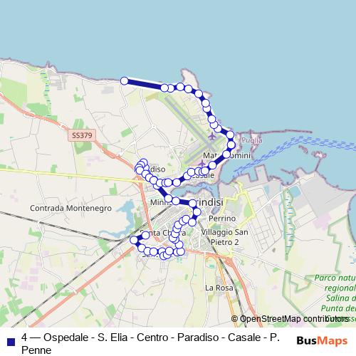 4 bus Line Map