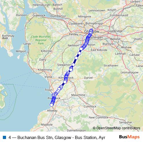 4 bus Line Map