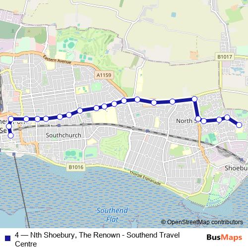 4 bus Line Map