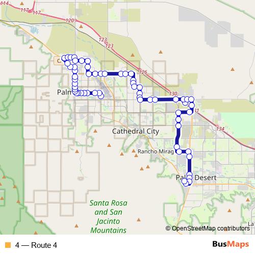 4 bus Line Map