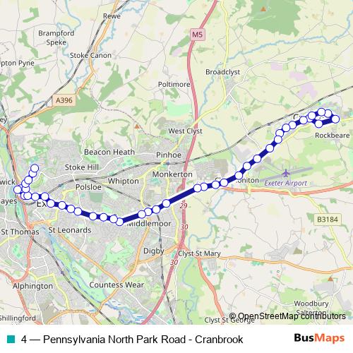 4 bus Line Map