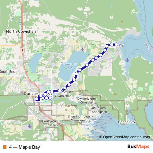 4 bus Line Map