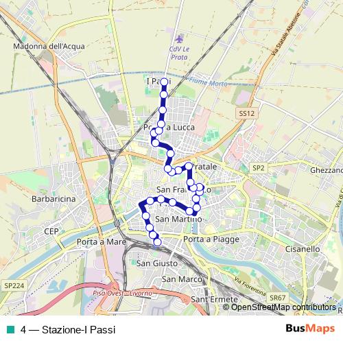 4 bus Line Map