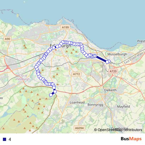 4 bus Line Map