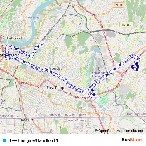 4 bus Line Map