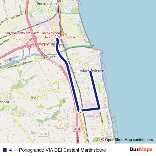 4 bus Line Map