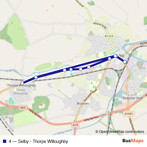 4 bus Line Map