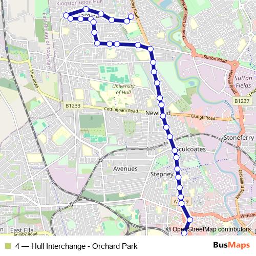 4 bus Line Map