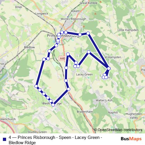 4 bus Line Map