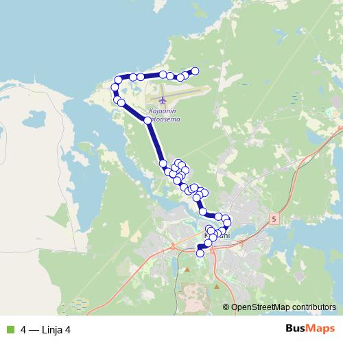 4 bus Line Map