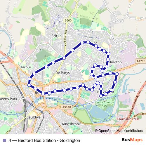 4 bus Line Map