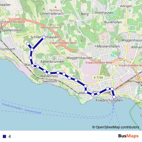 4 bus Line Map