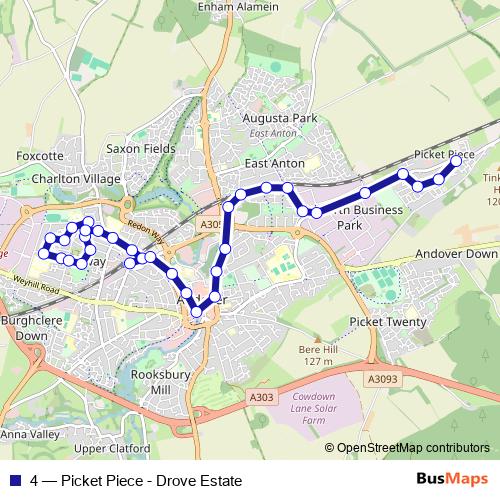 4 bus Line Map