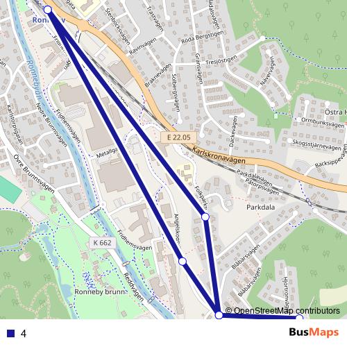 4 bus Line Map