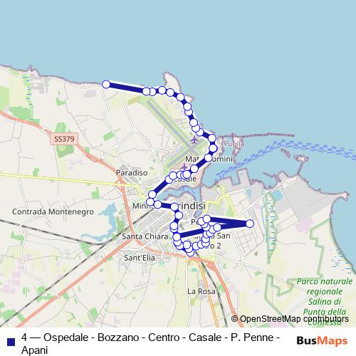 4 bus Line Map