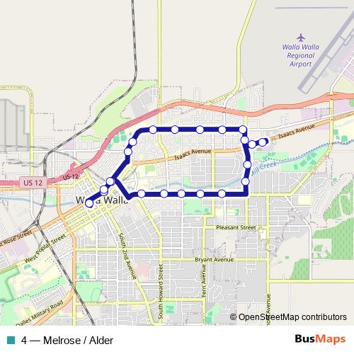 4 bus Line Map