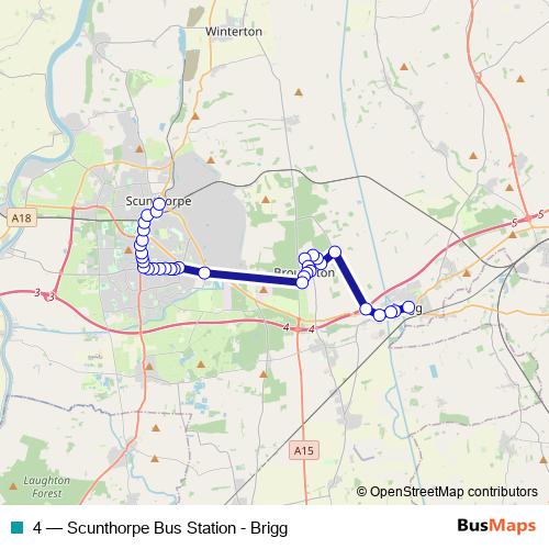 4 bus Line Map