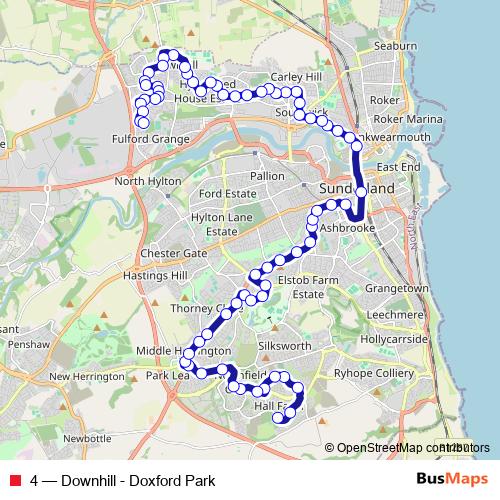 4 bus Line Map
