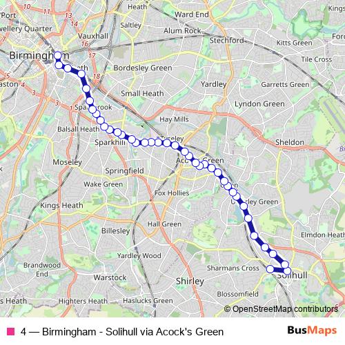 4 bus Line Map