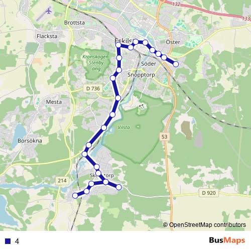 4 bus Line Map
