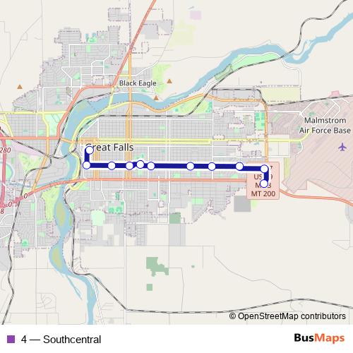 4 bus Line Map