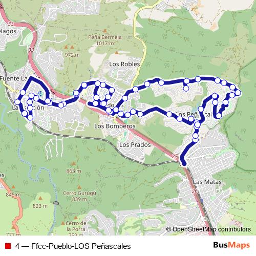 4 bus Line Map