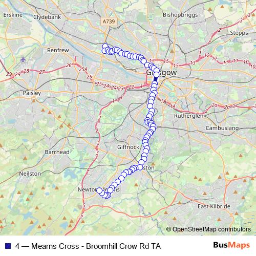4 bus Line Map