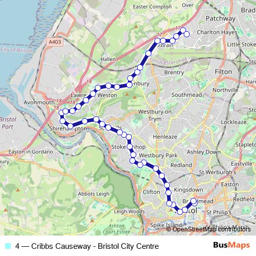 4 bus Line Map