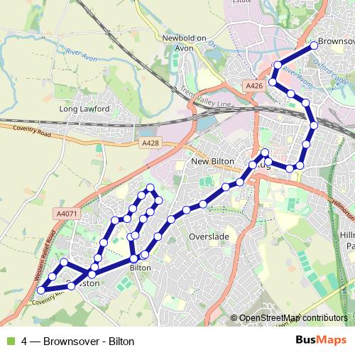 4 bus Line Map