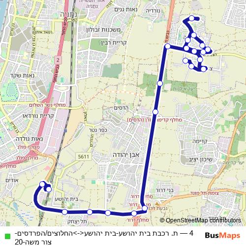 4 bus Line Map