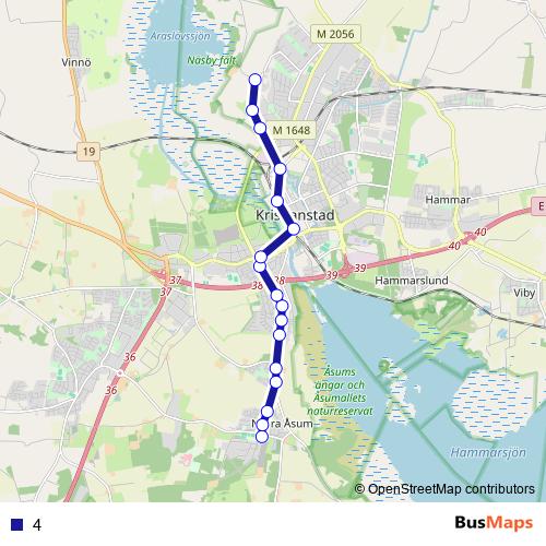 4 bus Line Map