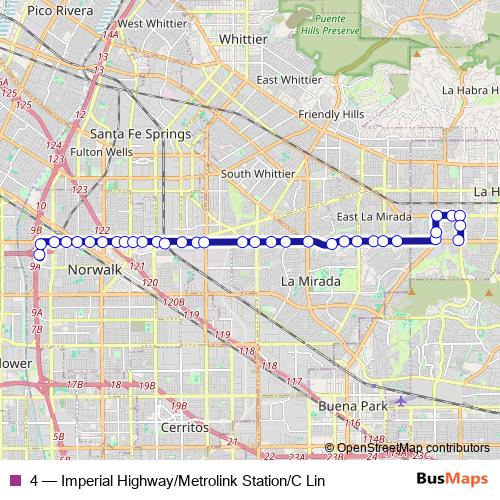 4 bus Line Map