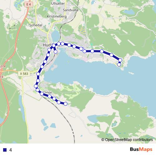 4 bus Line Map