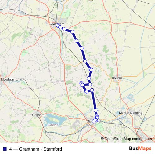 4 bus Line Map