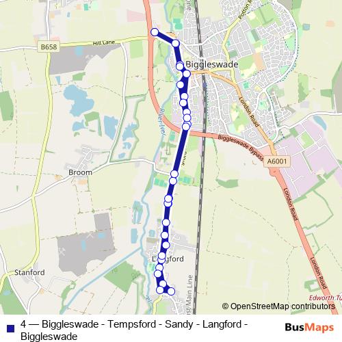 4 bus Line Map