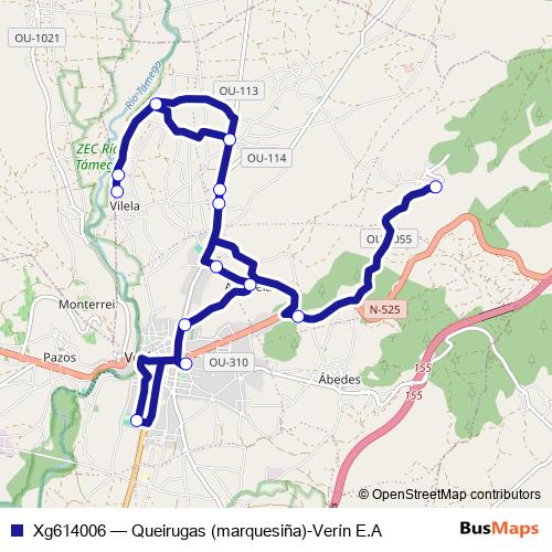 Xg614006 bus Line Map
