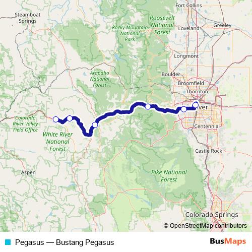 Pegasus bus Line Map
