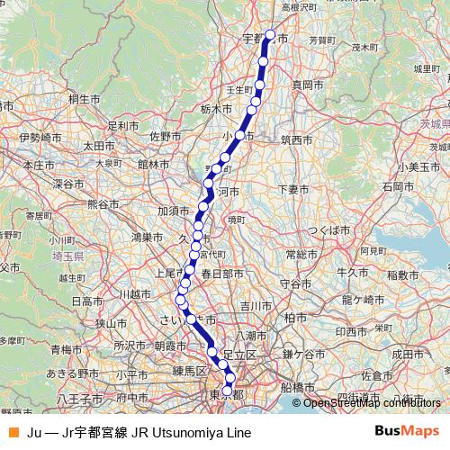 Ju rail Line Map